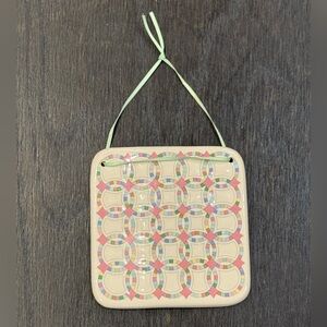 Celebration of American Quilts by Hill Design Ceramic Tile Double Wedding Ring